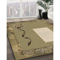 Patterned Oak Brown Rug, pat2783brn