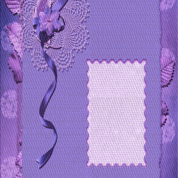 Patterned Bright Lilac Purple Rug, pat2783pur