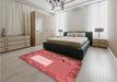 Patterned Red Rug in a Bedroom, pat2783rd