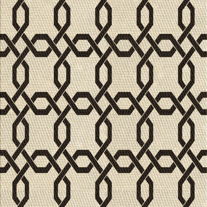 Machine Washable Transitional Vanilla Gold Rug, wshpat2784brn