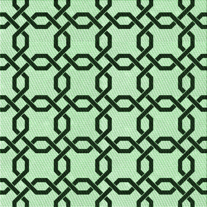 Round Patterned Mint Green Rug, pat2784grn