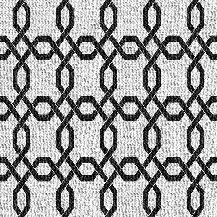 Patterned Platinum Gray Rug, pat2784gry