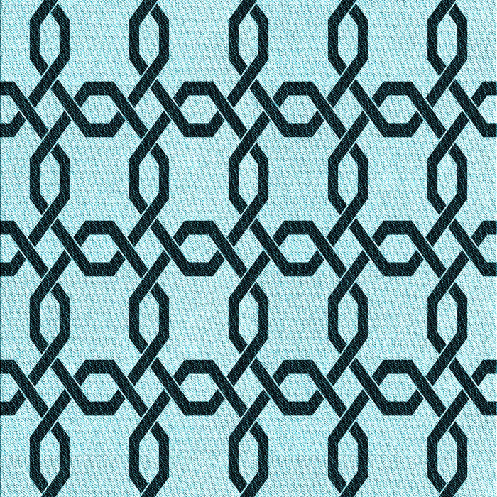 Machine Washable Transitional Blue Rug, wshpat2784lblu