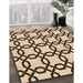 Machine Washable Transitional Deep Peach Orange Rug in a Family Room, wshpat2784org