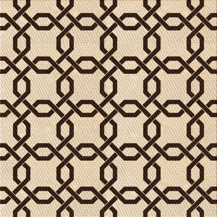 Round Patterned Deep Peach Orange Rug, pat2784org