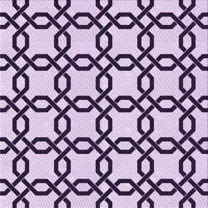Round Patterned Purple Rug, pat2784pur