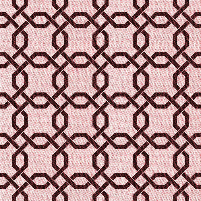 Round Patterned Brown Red Rug, pat2784rd