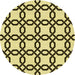 Square Patterned Mustard Yellow Rug, pat2784yw