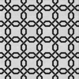 Square Patterned Light Black Novelty Rug, pat2784