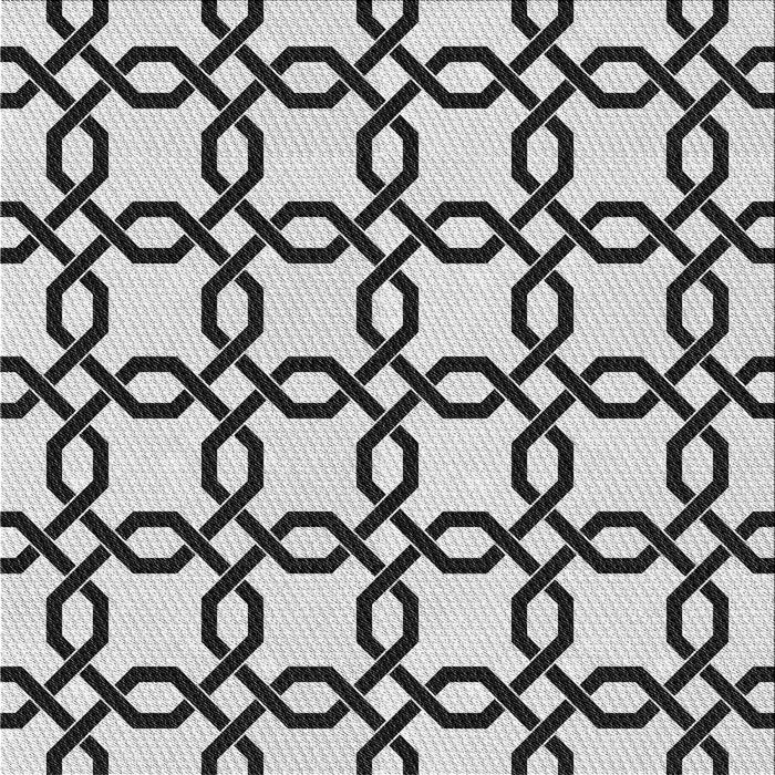 Square Patterned Light Black Novelty Rug, pat2784