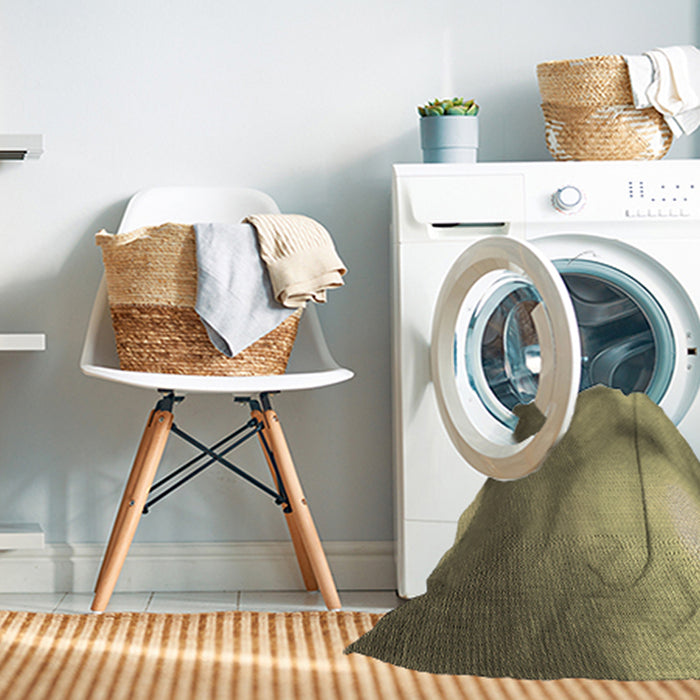 Machine Washable Transitional Metallic Gold Rug in a Washing Machine, wshpat2785brn