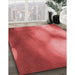 Machine Washable Transitional Red Rug in a Family Room, wshpat2785rd