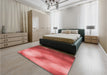 Patterned Red Rug in a Bedroom, pat2785rd