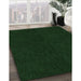 Patterned Deep Emerald Green Rug in Family Room, pat2786grn