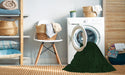 Machine Washable Transitional Deep Emerald Green Rug in a Washing Machine, wshpat2786grn