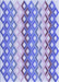 Patterned Periwinkle Purple Rug, pat2787blu