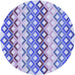 Square Machine Washable Transitional Periwinkle Purple Rug in a Living Room, wshpat2787blu