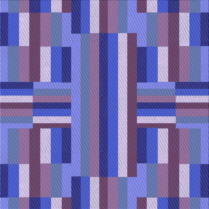 Round Patterned Amethyst Purple Rug, pat2788blu