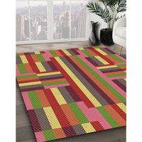 Patterned Caramel Brown Rug, pat2788brn