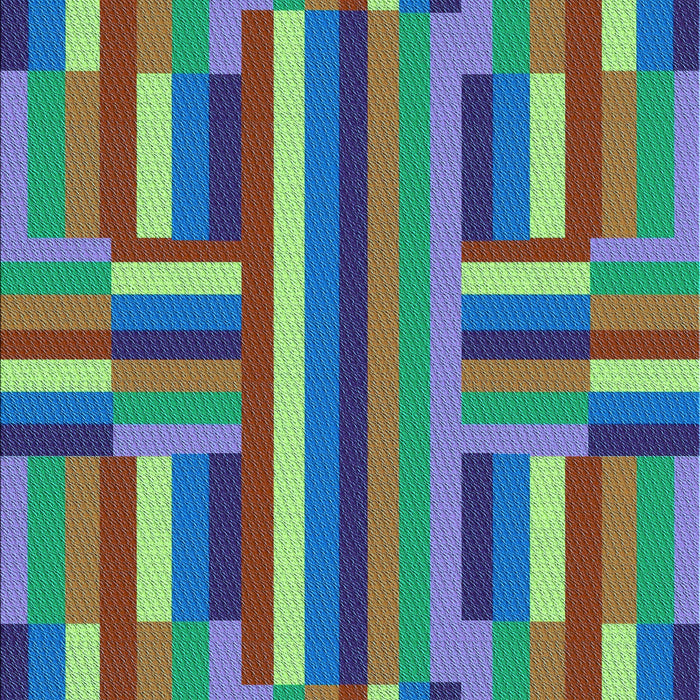 Patterned Emerald Green Rug, pat2788lblu