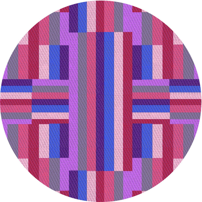 Square Machine Washable Transitional Medium Purple Rug in a Living Room, wshpat2788pur