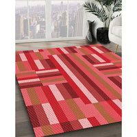 Patterned Red Rug, pat2788rd