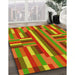 Patterned Pistachio Green Rug in Family Room, pat2788yw