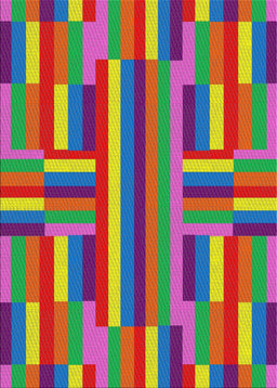 Patterned Green Modern Rug, pat2788