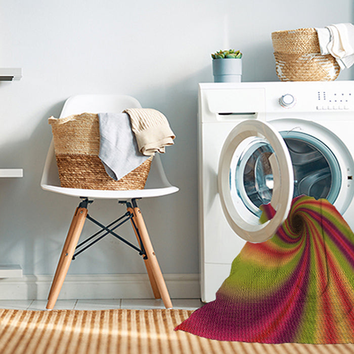 Machine Washable Transitional Crimson Red Rug in a Washing Machine, wshpat2789org