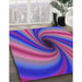 Machine Washable Transitional Medium Purple Rug in a Family Room, wshpat2789pur