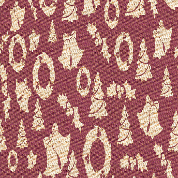 Patterned Crimson Red Rug, pat279org