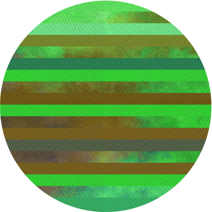 Square Patterned Neon Green Rug, pat2790grn