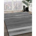 Machine Washable Transitional Carbon Gray Rug in a Family Room, wshpat2790gry