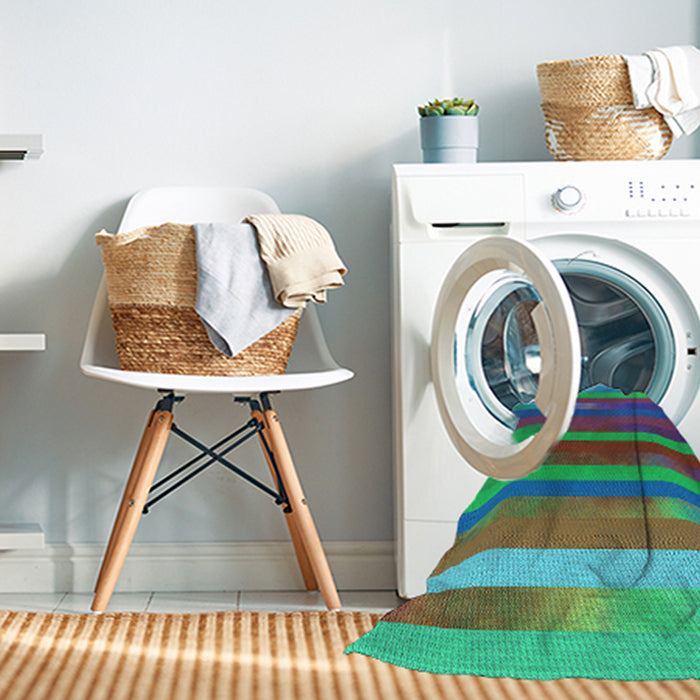 Machine Washable Transitional Viola Purple Rug in a Washing Machine, wshpat2790lblu