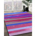 Machine Washable Transitional Medium Purple Rug in a Family Room, wshpat2790pur