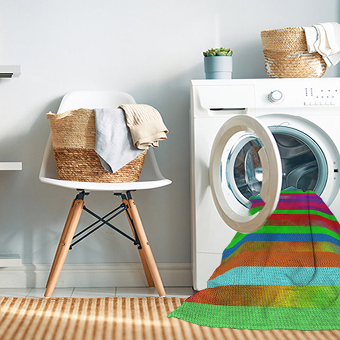 Machine Washable Transitional Pink Violet Pink Rug in a Washing Machine, wshpat2790