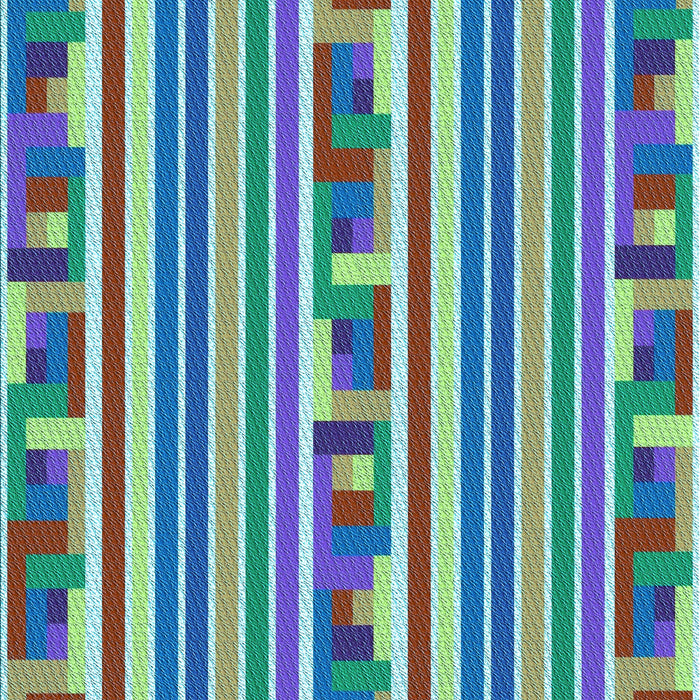 Patterned Deep Periwinkle Purple Rug, pat2791lblu