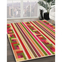 Patterned Metallic Gold Rug, pat2791org