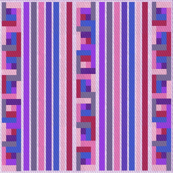 Round Machine Washable Transitional Dark Orchid Purple Rug, wshpat2791pur