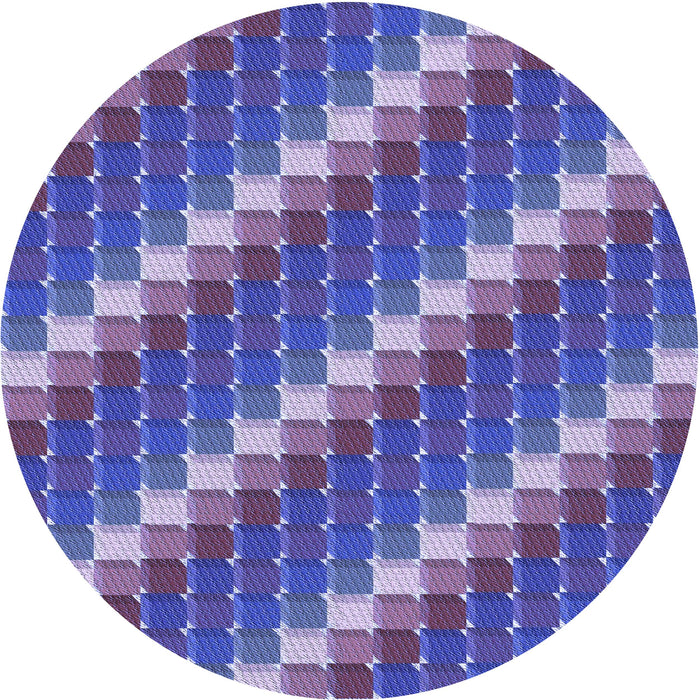 Square Machine Washable Transitional Amethyst Purple Rug in a Living Room, wshpat2792blu