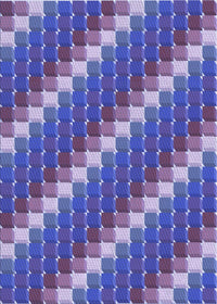 Machine Washable Transitional Amethyst Purple Rug, wshpat2792blu