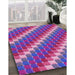 Patterned Medium Purple Rug in Family Room, pat2792pur