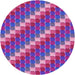 Square Patterned Medium Purple Rug, pat2792pur