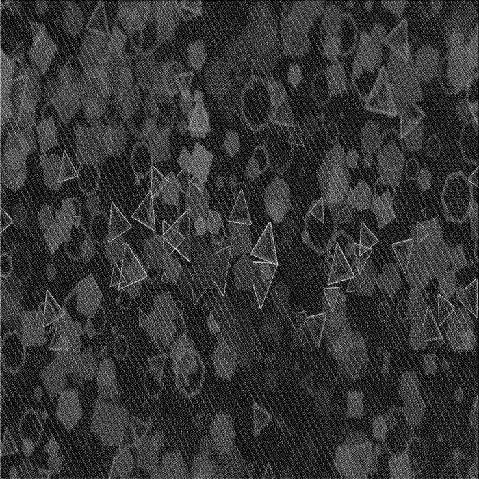 Round Patterned Midnight Gray Rug, pat2793gry