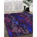 Machine Washable Transitional Deep Purple Rug in a Family Room, wshpat2793pur