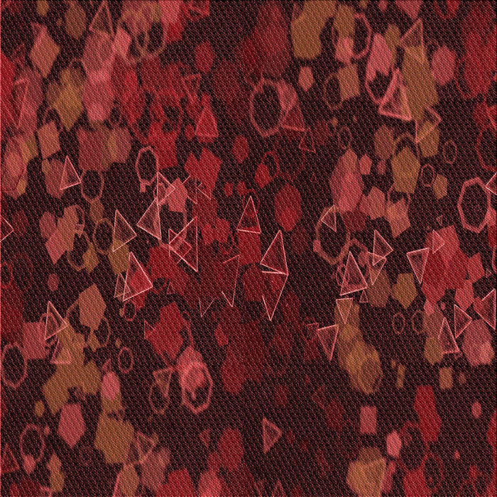 Round Patterned Red Rug, pat2793rd