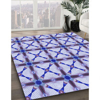 Patterned Slate Blue Rug, pat2794blu