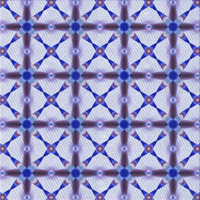 Round Patterned Slate Blue Rug, pat2794blu