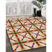 Machine Washable Transitional Red Rug in a Family Room, wshpat2794brn