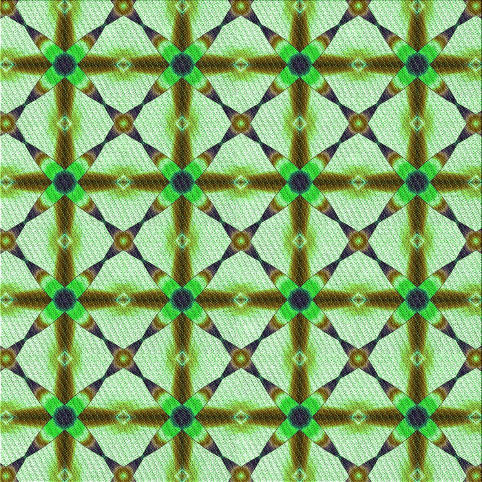 Round Patterned Fern Green Rug, pat2794grn